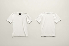 Two White T-shirts Mockup Product Image 1