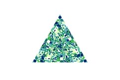 6 Mosaic Pattern Triangles Product Image 2