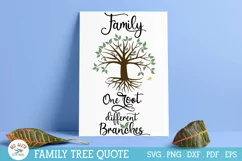 Family quote SVG,Family one root different branches SVG,PNG Product Image 2