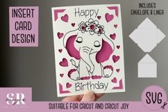 Birthday card insert design| Paper cutting |Cricut Card svg Product Image 1