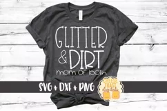 Glitter and Dirt - Mom of Both SVG PNG DXF Cut Files Product Image 1