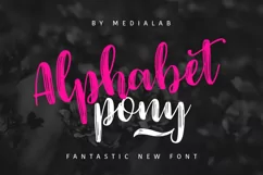 Alphabet Pony - Free Font of The Week Product Image 1
