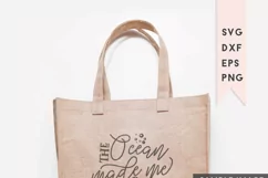 The Ocean Made Me Salty SVG | Sarcastic Cut File Product Image 3