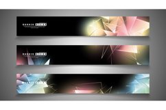 banner collection. abstract background with luminous Product Image 1