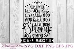 Be Strong, Fitness Motivation SVG, Inspirational Quote Product Image 2
