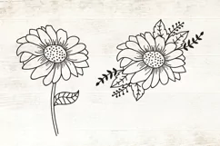 Sunflowers SVG - Sunflower Cliparts - Flowers SVG Product Image 2