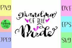 Grandma of the bride svg, wedding svg Product Image 2