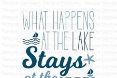 What Happens At The Lake Stays At The Lake - SVG, Clipart Product Image 2