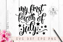 My first Fourth of July SVG PNG EPS DXF Product Image 3