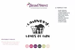 Laundry Sign SVG | Laundry - Loads of Fun SVG, DXF, EPS, PNG Product Image 2