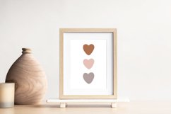 Boho Love Wall Print, Abstract Heart Wall Print Product Image 1