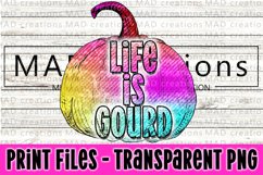 Life Is Gourd Rainbow Pumpkin Print File Product Image 1