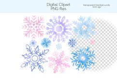 Snowflakes Clipart - PNG Files Product Image 3