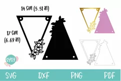 Floral Banner SVG | Bunting Banner SVG| Birthday Banner SVG Product Image 3