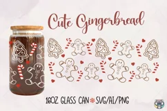 Christmas Can Glass Wrap svg, Libbey Glass svg Product Image 1