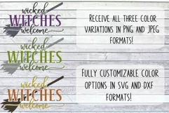 Wicked Witches Welcome Front Porch Sign SVG PNG JPG DXF Product Image 3