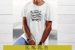 Without struggle there is no progress. Affirmation SVG Product Image 1
