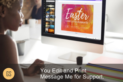 Easter Sunday Church Postcard Template | Canva: Invitation Product Image 2