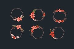 Various Hand drawn Floral Geometric Frames Set Product Image 1