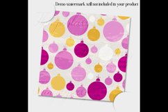 12 Winter Pattern Digital Papers in Pink and Yellow Color Product Image 4