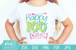 100 Days Of School SVG - Cute Happy 100 Days Product Image 3