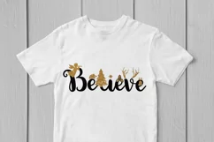 Believe - Christmas SVG EPS DXF PNG Cutting Files Product Image 3