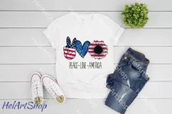 Peace Love America png, Sublimation design, 4th July png Product Image 2
