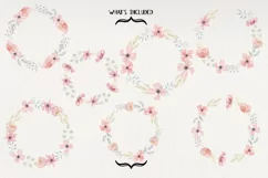 Pretty Petal 7 Wreaths Watercolor Flowers Floral Pastels Product Image 2