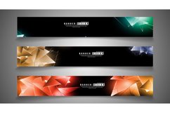 banner collection. abstract background with luminous Product Image 1