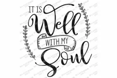 It is Well With My Soul - Christian Hymn SVG DXF Cut File Product Image 3
