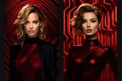Scarlet Seduction - 10 Black and Red Fashion Portraits Product Image 2