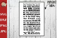 In this place we are helpful, we are kind svg, inspirational Product Image 1