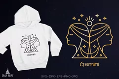 Gemini svg sisters svg Zodiac signs svg Zodiac keychain Product Image 1