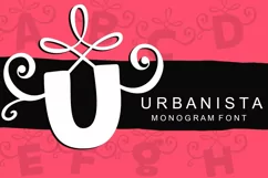 Urbanista Handlettered Monogram Font - Free Font Of The Week Product Image 1