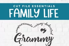 Grammy svg - a Grammy heart grandma svg for crafters Product Image 2