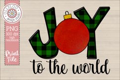 Joy To The World Christmas Sublimation Product Image 2
