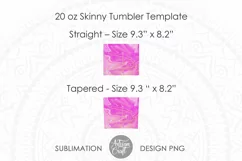 Pink glitter, tumbler sublimation, 20 oz tumbler Product Image 3