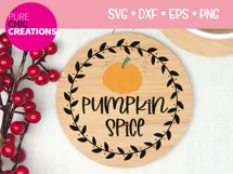 Fall SVG|Pumpkin Spice|Fall Quote SVG|SVG DXF PNG EPS Product Image 2