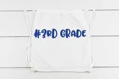 #3rd Grade SVG Cut File - Back to School DXF EPS PNG JPG Product Image 4