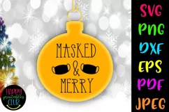 Christmas Quarantine SVG- Christmas Quarantine Ornaments SVG Product Image 1