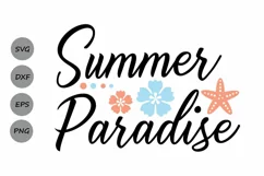 Summer Paradise Svg, Summer Svg, Beach Svg, Summer Beach Svg Product Image 1