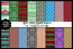 Boho Tribal Digital Papers, Southwestern, Ethnic Designs Product Image 1