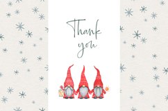 Watercolor Gnomies Cliparts. Christmas set Product Image 2