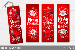 Merry Christmas Bookmark. Christmas Bookmark Sublimation Product Image 1