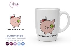 Glücksschwein SVG | Good Luck - German Design Product Image 1