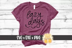 Lazy Days - Toddler SVG PNG DXF Cut Files Product Image 1