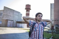 Caucasian man and factory Product Image 1
