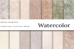 Soft Colors Watercolor Digital Paper Product Image 1