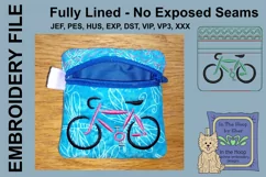 Road Bike Mini Zipper Bag / Fully Lined, 4X4 HOO Product Image 2