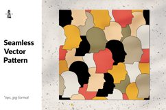 Profile heads seamless pattern Product Image 1